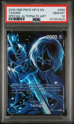 One Piece OP06-050 Tashigi OP12 Special SP Art Alternate Parallel English PSA 10 - Image 1