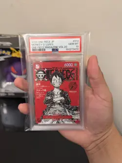 2025 ONE PIECE JPN PROMOS ONE PIECE MAGAZINE VOL.20 #014 MONKEY D. LUFFY PSA 10 - Image 2