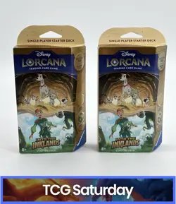 2024 DISNEY LORCANA INTO THE INKLANDS SINGLE-PLAYER START DECK SEALED LOT OF 2 - Image 1