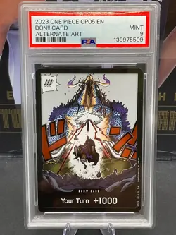2023 One Piece OP05 English DON!! Card Alternate Art PSA 9 MINT - Image 1
