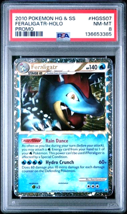 Feraligatr HGSS07 HG & SS Black Star Promo PSA 8 English Pokemon Card 2010 - Image 1