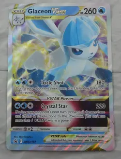 Pokemon Jumbo Oversized Promo Card Glaceon VStar SWSH197 - Image 1