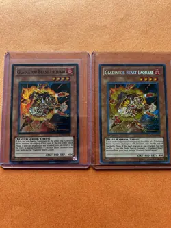 Konami Yu-Gi-Oh! Gladiator Beast Laquari Effect Cards Lot TU05 LCGX 1st Ed - 2 - Image 1