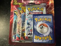Pokemon TCG Lightning Set 4 Packs + 1 Bonus Card! Brand New/Sealed! - Image 1