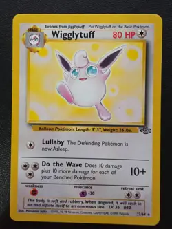 Pokemon TCG Wigglytuff Jungle 32/64 1st Edition Non-Holo Card LP - Image 1