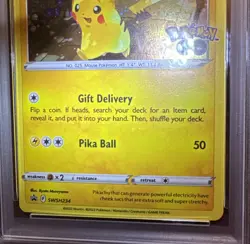 Pikachu SWSH234 PSA 8 Mint Holo Bleed Pokemon Go Tins Promo Card 🔥🔥 - Image 3