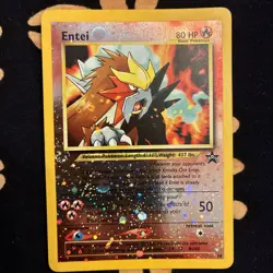 Pokemon Entei Wotc Promo 34/53 Reverse Holo Promo 80HP 2001 Card English - Image 1