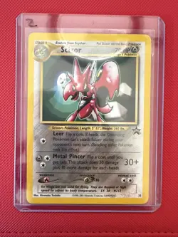 Scizor Pokemon Black Star Promo Card #33 Pokemon League 2001 - Image 3