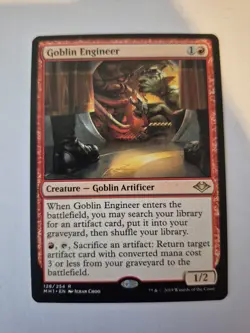 1x Goblin Engineer EDH Commander MTG Modern Horizons MH1 NM x1 - Image 1