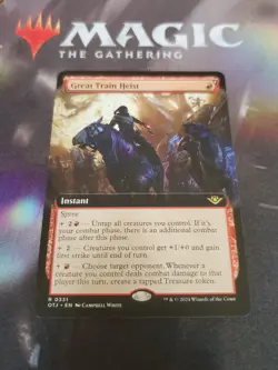 MTG. Great Train Heist. Borderless. Outlaws of Thunder Junction. Pack Fresh - Image 1