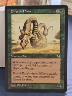 1x Dirtcowl Wurm - Tempest - MTG - Magic the Gathering - Nrmt - Image 1