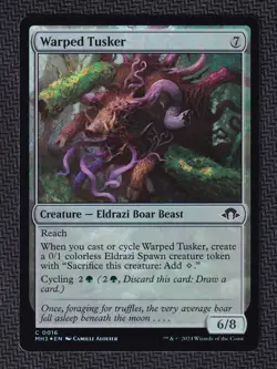 Warped Tusker (Foil) - 16 - Modern Horizons 3 - NM-Mint - MTG - Image 1