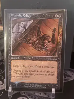 MTG FOIL Diabolic Edict Arena Promos Magic the Gathering - Image 1