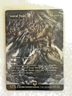 Magic the Gathering **Astral Titan** Final Fantasy - Borderless - Rare - NM - Image 1