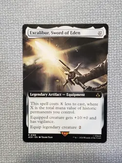 Excalibur, Sword of Eden Extended Art Near Mint Assassin's Creed MTG - Image 1