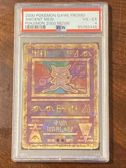 2000 Pokemon Game Promo Ancient Mew Pokemon Movie 2000 Holo PSA 4 VG-EX - Image 1