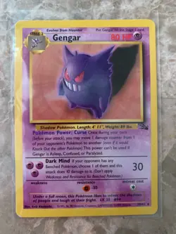 Pokemon GENGAR 20/62 Rare Non-Holo 1999 (Great Condition) - Image 4