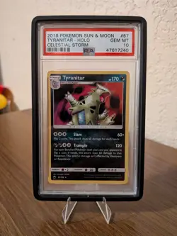 Pokemon TCG Tyranitar Celestial Storm Holo Rare 87/168 *Neo Discovery Reprint* - Image 1