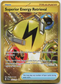 SUPERIOR ENERGY RETRIEVAL 277/193 HYPER RARE PALDEA EVOLVED POKEMON HOLO NM - Image 1