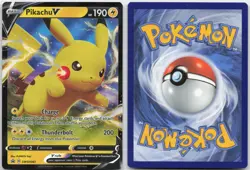PIKACHU V SWSH061 HOLO PROMO SWORD & SHIELD PROMO POKEMON HOLO NM - Image 3