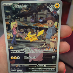Pokemon Pikachu 173/165 Scarlet & Violet 151 Illustration Rare Holo English - Image 1