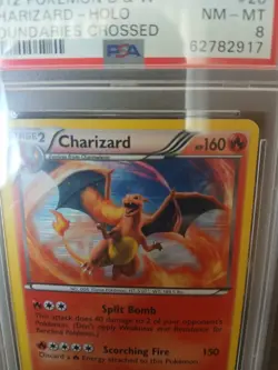 Pokemon 2012 B&W Boundaries Crossed #20 Charizard Holo PSA 8 - Image 5
