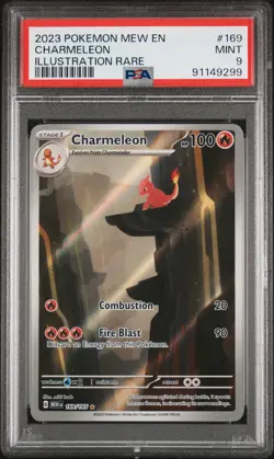 2023 Pokemon Mew EN-151 Charmeleon Illustration Rare PSA 9 #169 - Image 1