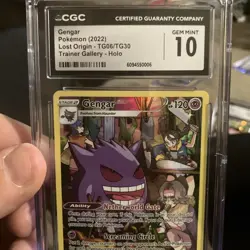 Gengar Pokemon 2022 Lost Origin TG06/TG30 Trainer Gallery CGC 10 Gem Mint TCG - Image 2