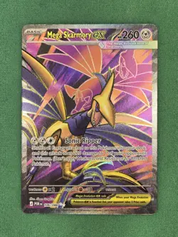 Mega Skarmory EX 106/088 Full Art Ultra Rare Pokemon Perfect Order - Image 3