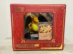 Pokemon TCG Charizard EX Super-Premium Collection Box Sealed New Packs Statue - Image 1