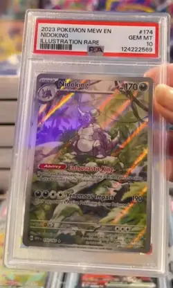 2023 POKEMON MEW EN-151 ILLUSTRATION RARE #174 NIDOKING PSA 10 - Image 1