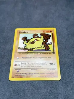 Pokemon TCG Mankey 61/82 Team Rocket Set Unlimited Common - Image 4