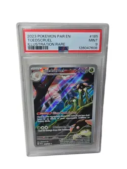 🔥PSA MINT 9 2023 POKEMON PAR EN-PARADOX RIFT #185 TOEDSCRUEL ILLUSTRATION RARE - Image 1