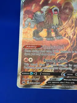 Pokemon Crown Zenith Galarian Gallery Entei V GG36/GG70 Alternate Alt Art NM - Image 5