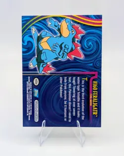 2001 Topps Johto Series Pokemon: Feraligatr #160 - Image 2