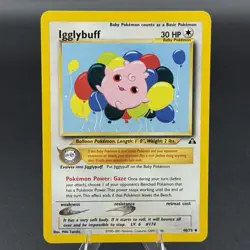 Igglybuff 40/75 Pokemon Vintage English Neo Discovery WOTC 2001 - Image 1