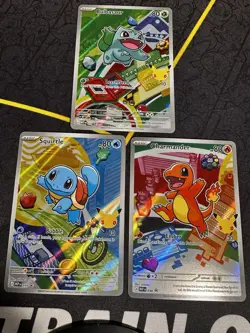 Pokemon TCG First Partner Illustration Collection Series 1 Kanto GEN 1 Starters - Image 1
