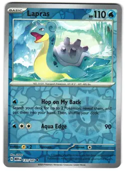 Lapras 131/165 Reverse Holo SV: Scarlet & Violet 151 Pokemon TCG - Image 1