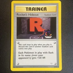 POKEMON ROCKET'S HIDEOUT 63/64 TRAINER NEO REVELATION LP-NM GENGAR - Image 1