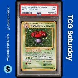 1997 POKEMON JP JUNGLE #045 VILEPLUME HOLO RARE PSA 9 - Image 1