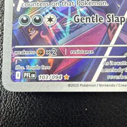 Pokemon Toxtricity 103/094 Phantasmal Flames Illustration Rare Holo EN 2025 - Image 3