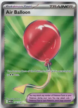 AIR BALLOON 166/132 ULTRA RARE MEGA EVOLUTION POKEMON HOLO NM - Image 1