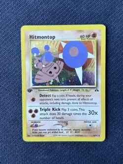 Hitmontop LP MP 1st Edition Neo Discovery Holo Rare 3 Pokemon - Image 2
