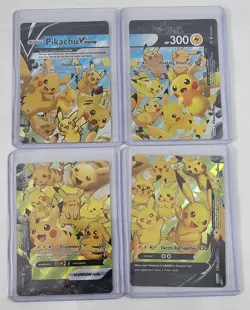 Pokemon Pikachu V-Union Set Pokemon Sword & Shield Promo Ultra Rare Celebrations - Image 1