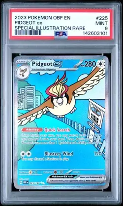 Pokemon TCG -Obsidian Flames Pidgeot EX 225/197 PSA 9 - SIR - Image 1