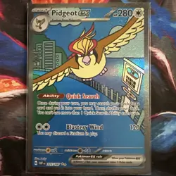 Pidgeot ex 225/197 Illustration Rare – Pokemon TCG Obsidian Flames SIR - Image 1