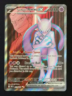 Team Rocket's Mewtwo ex 213/182 Ultra Rare Destined Rivals Pokemon NM/M - Image 1