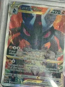 Pokemon TCG Lucario VSTAR SWSH291 Crown Zenith Full Art Holo Promo PSA 10🌟💎🌟 - Image 3