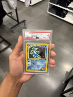 Pokemon Misty's Golduck 1st Edition Holo Rare 12/132 Gym Challenge PSA 7 - Image 3