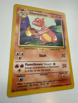 Pokemon Charmeleon 24 /102 BS Base Set Unlimited Vintage 1999 NM - Image 2